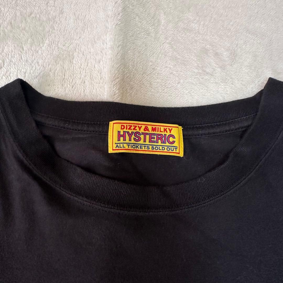 HYSTERIC GLAMOUR ヒスベア ガール ロンT 長袖 ブラック 黒