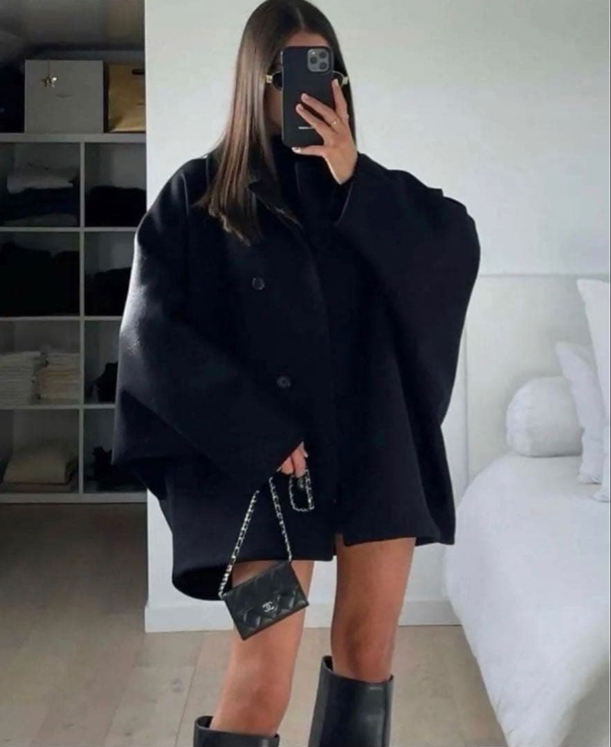 ZARA zw collection クロップド MANTECO ウールコート