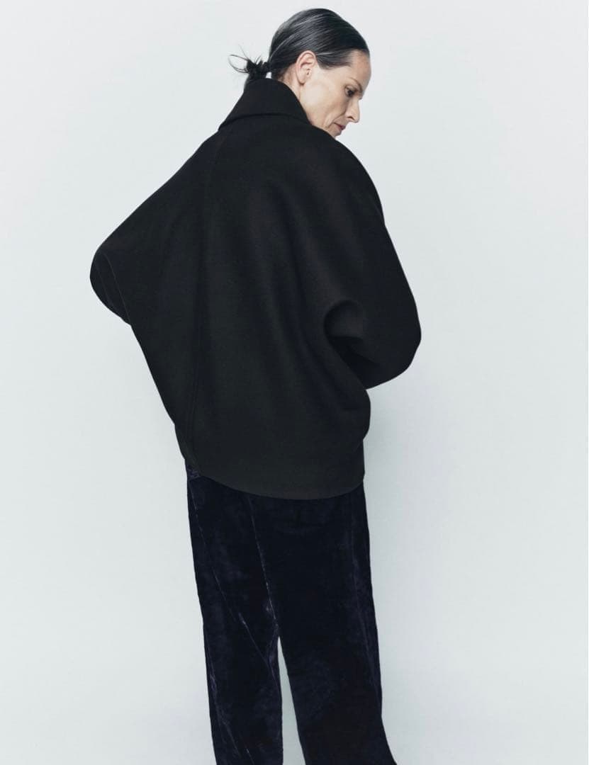 ZARA zw collection クロップド MANTECO ウールコート