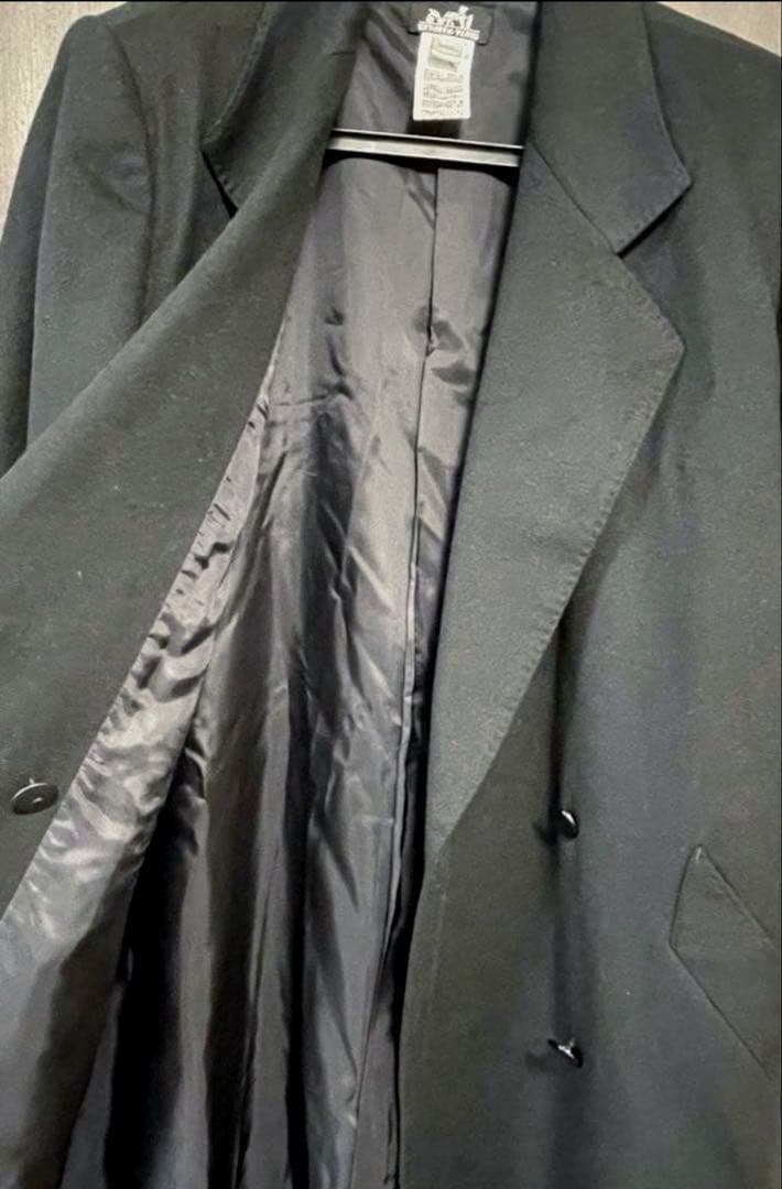 Y*様 【極上美品】HERMESエルメス　カシミヤ100%ダブルブレストコートブ