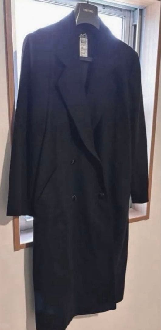 Y*様 【極上美品】HERMESエルメス　カシミヤ100%ダブルブレストコートブ