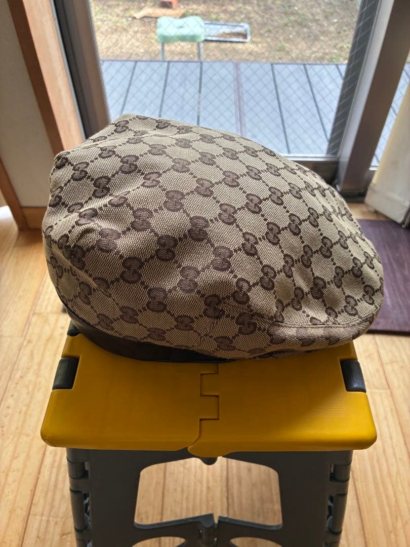 Gucci GGパターン キャスケット ベージュ、ハンチング size XL