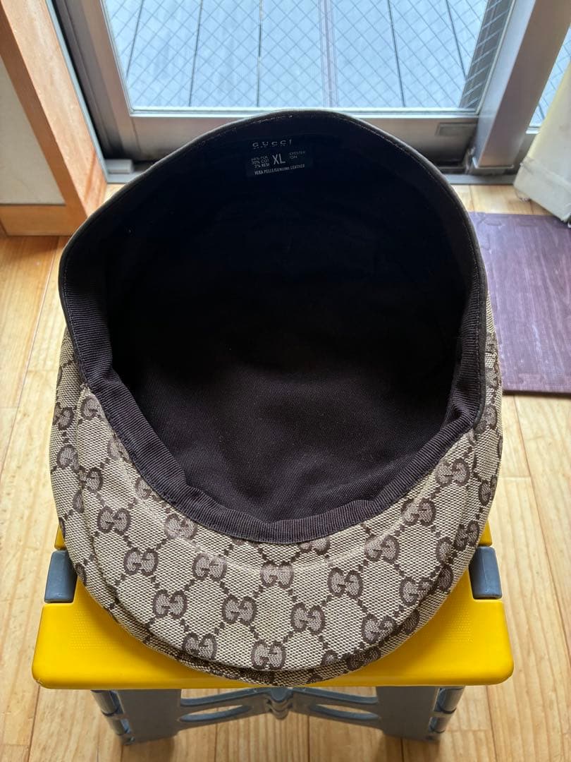 Gucci GGパターン キャスケット ベージュ、ハンチング size XL