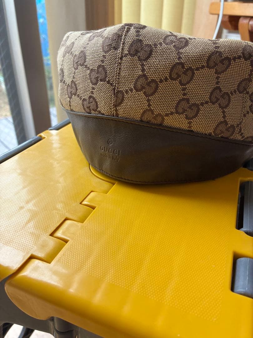 Gucci GGパターン キャスケット ベージュ、ハンチング size XL