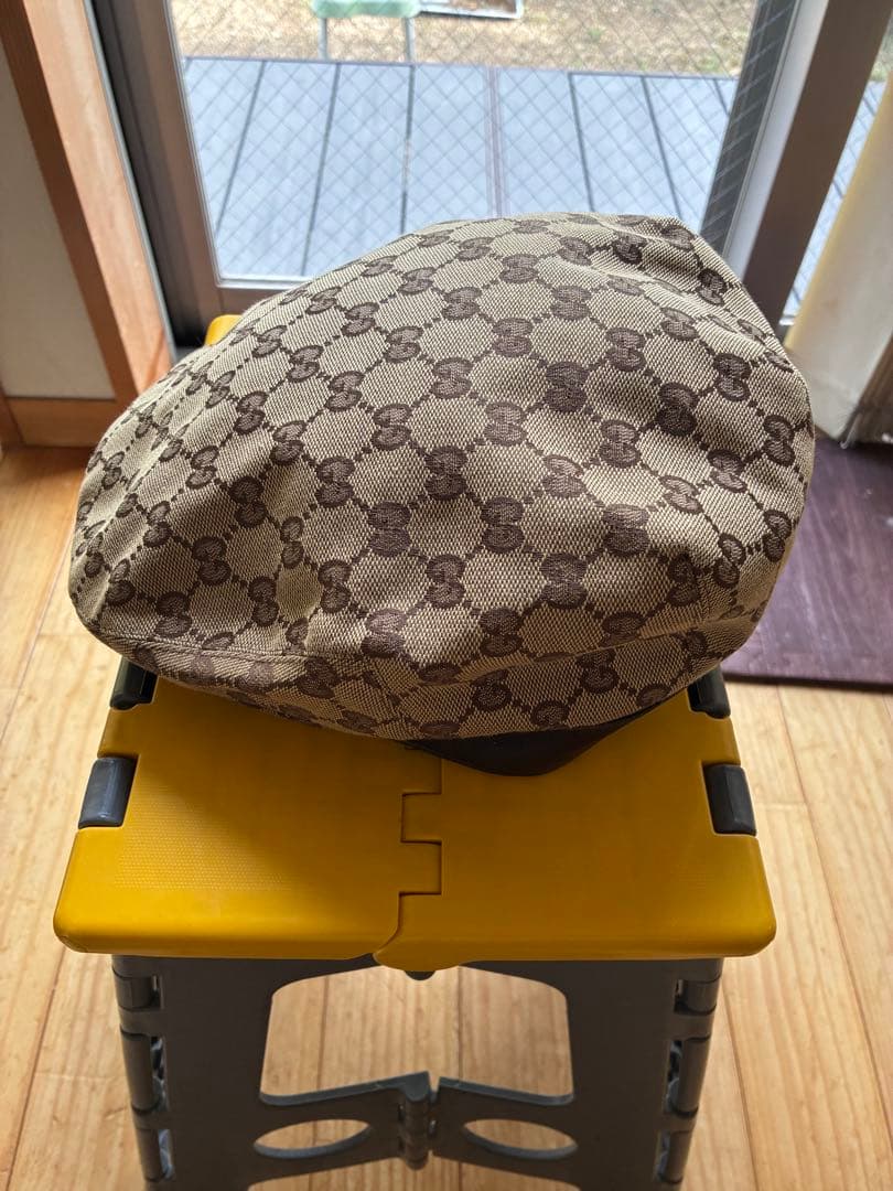 Gucci GGパターン キャスケット ベージュ、ハンチング size XL