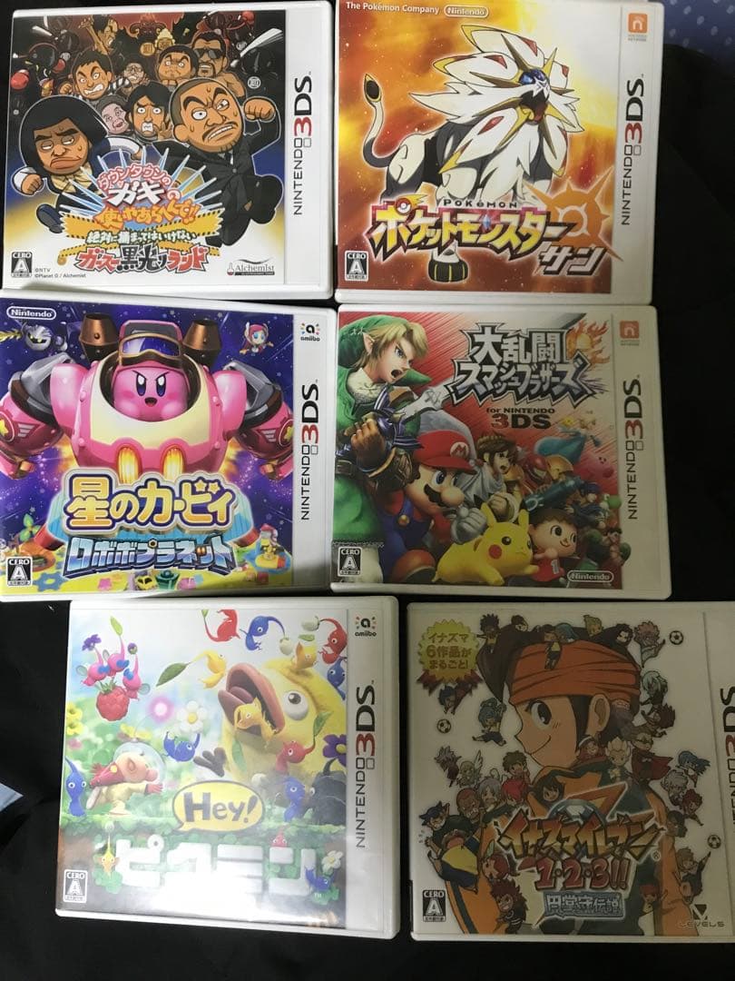 任天堂　3DSソフト　6本セット　イナズマイレブン カービィ　ポケモン他　中古