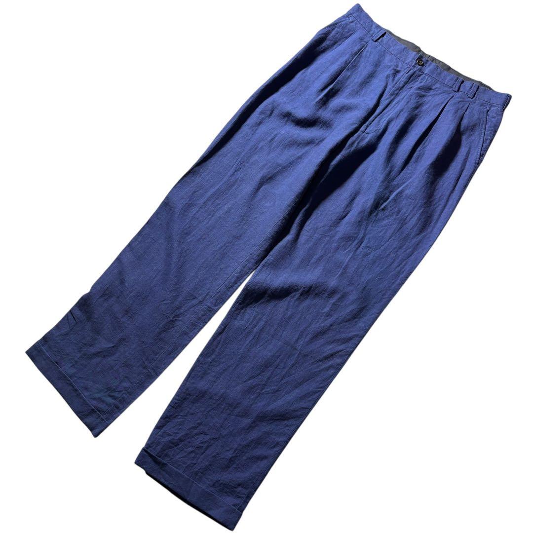 ✨️美品✨️パパス papas スーツ上下セット 2ピース メンズ Lサイズ リネン