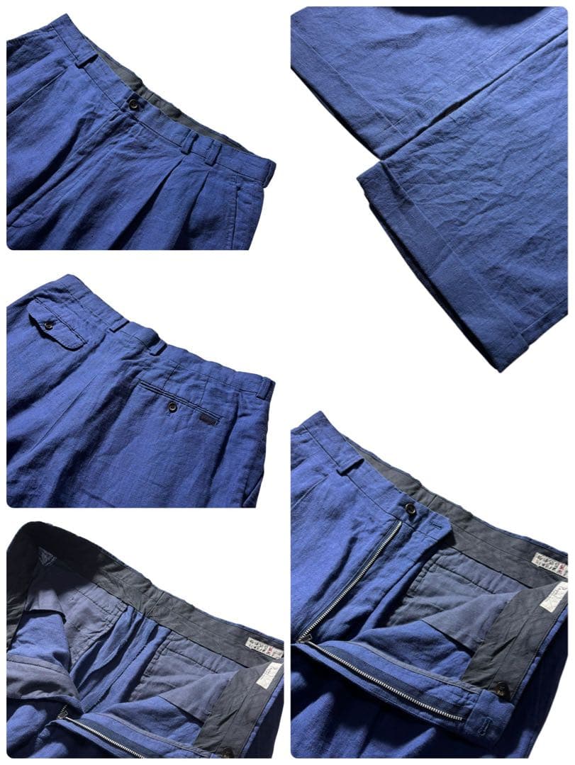 ✨️美品✨️パパス papas スーツ上下セット 2ピース メンズ Lサイズ リネン