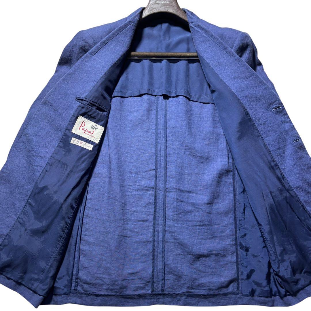 ✨️美品✨️パパス papas スーツ上下セット 2ピース メンズ Lサイズ リネン