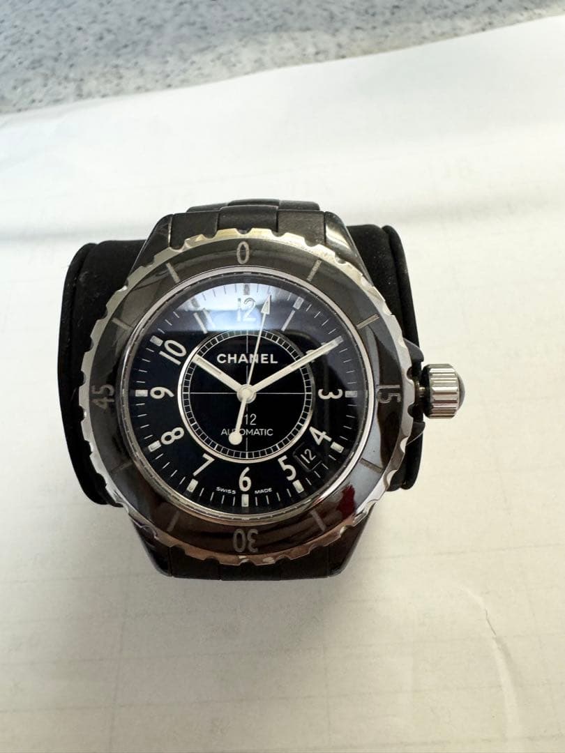 CHANEL シャネル J12 38mm 自動巻き 純正ラバーベルト 腕時計