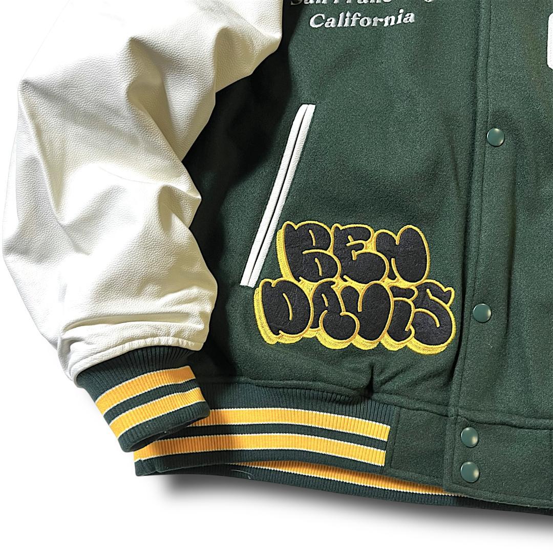 BEN DAVIS ベンデイビス リアルレザー スタジャン グリーン M