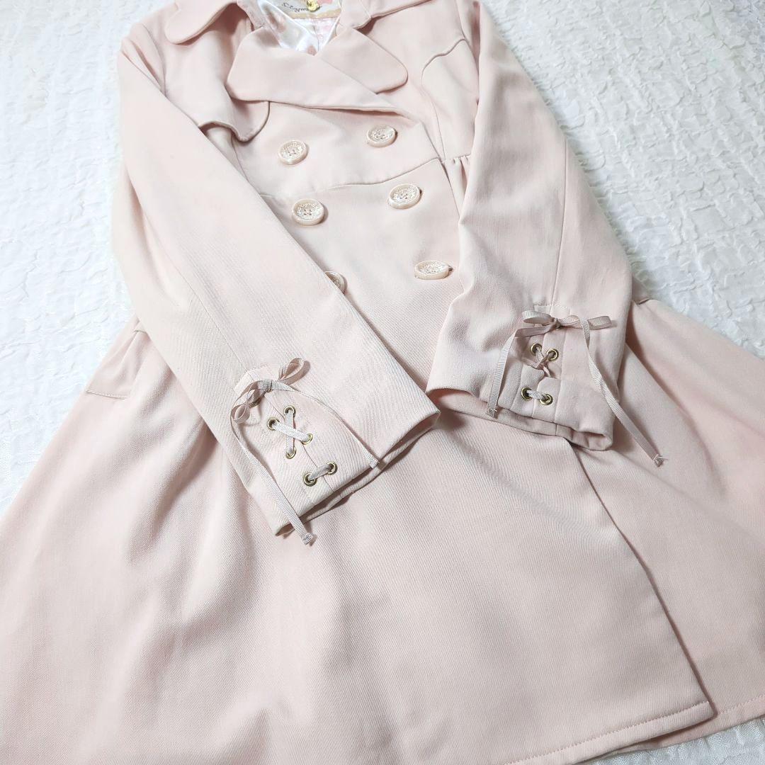 リズメロ トレンチコート コラボ リズリサマイメロ リボン ピンク