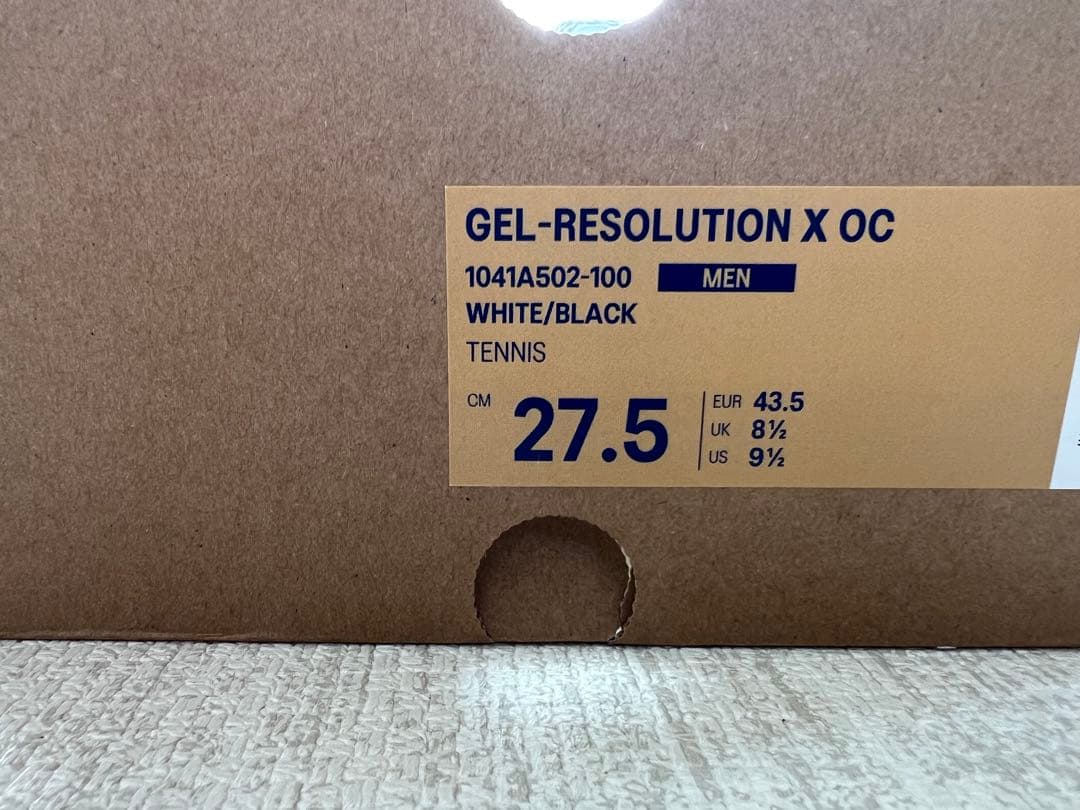 ASICS GEL-RESOLUTION X 27.5cm オムニ・クレー