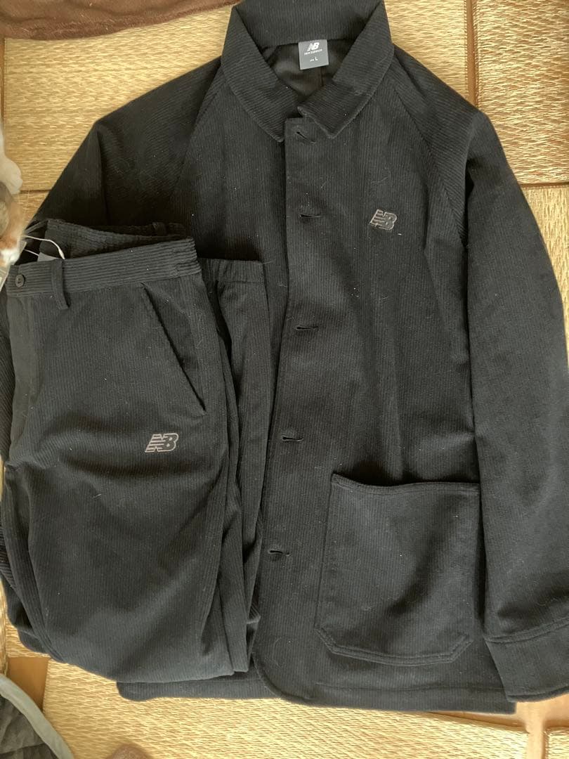 【新品同様】New Balance コーデュロイ　セットアップ　Lサイズ