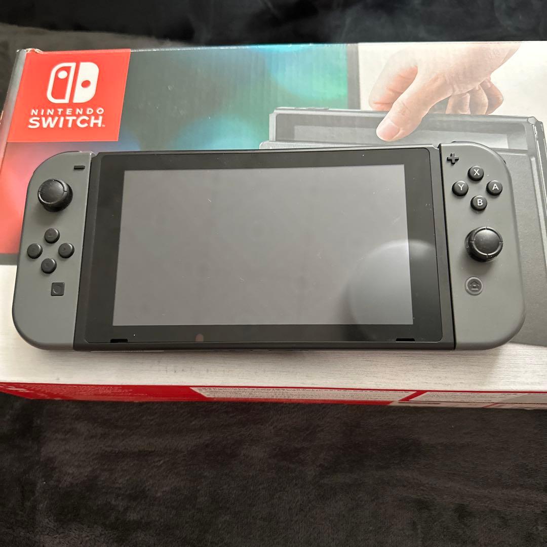 Nintendo Switch 本体 グレー ネオンレッド/ネオンブルー