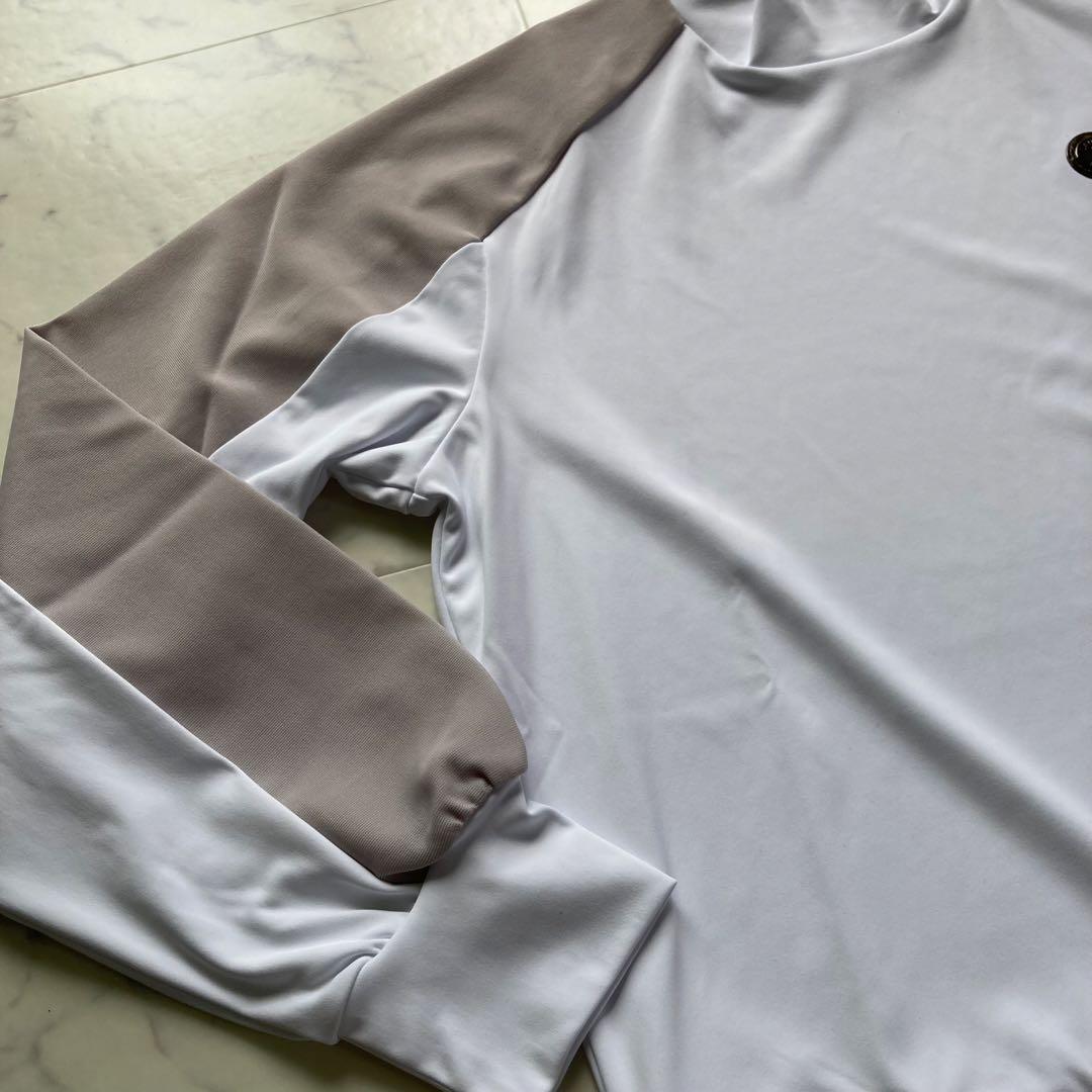 定価28600円【新品】レディース38ランバンスポール モックネックシャツ白