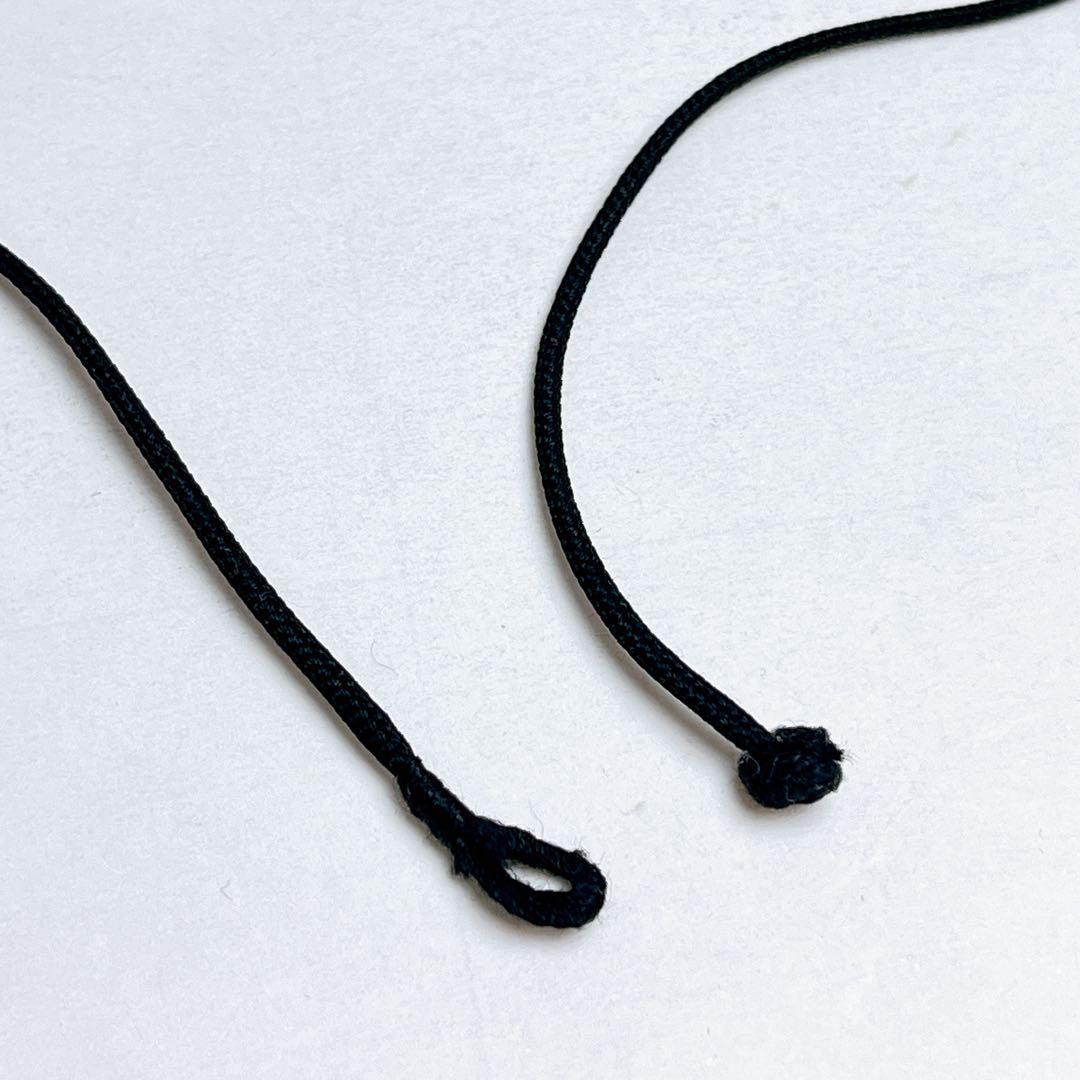 ティファニー ビーンズ ハードウッド ラッカー　シルクコード ネックレス　黒