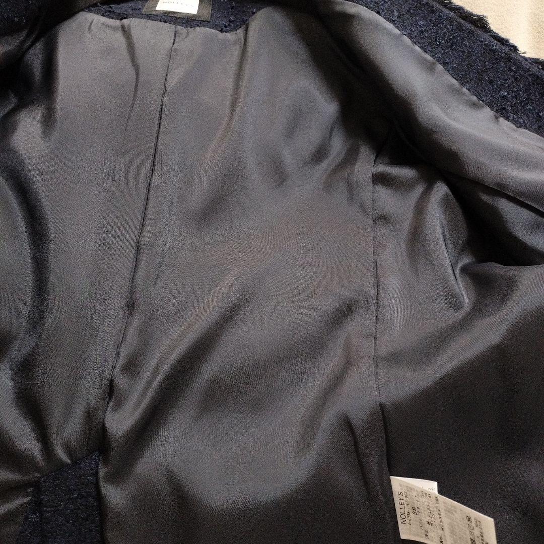 新品ノーリーズBISHU JAPAN カラミフラッグジャケットネイビー38