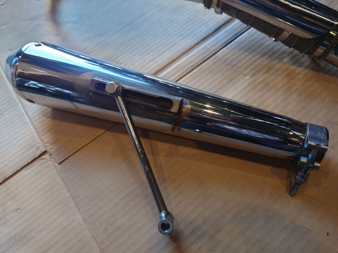 【正月限定！値下げ中】250TR 左出しアップマフラー パープルヘイズ