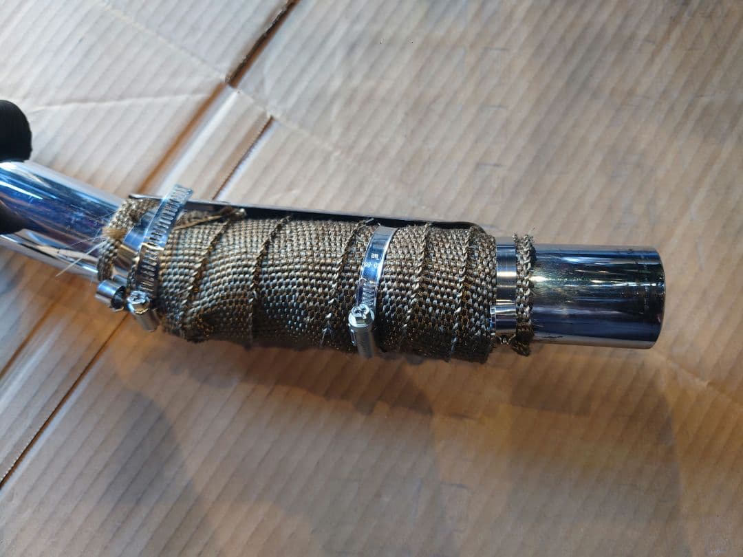 【正月限定！値下げ中】250TR 左出しアップマフラー パープルヘイズ