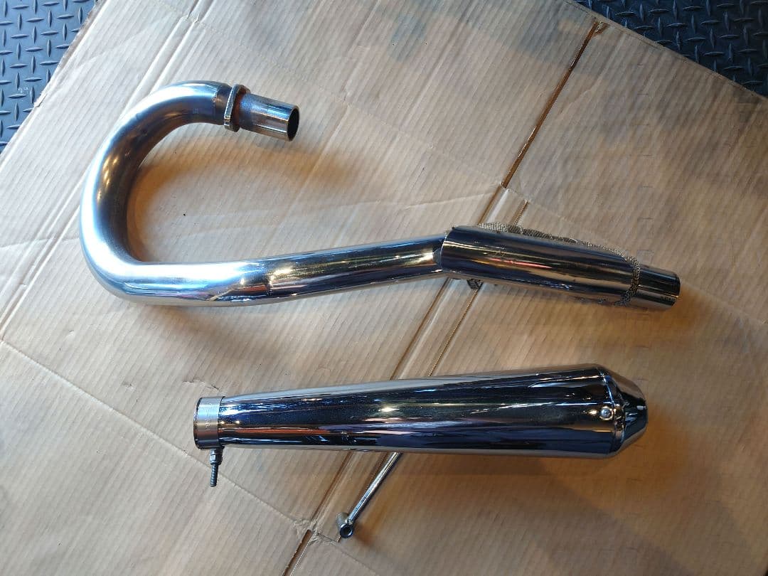 【正月限定！値下げ中】250TR 左出しアップマフラー パープルヘイズ