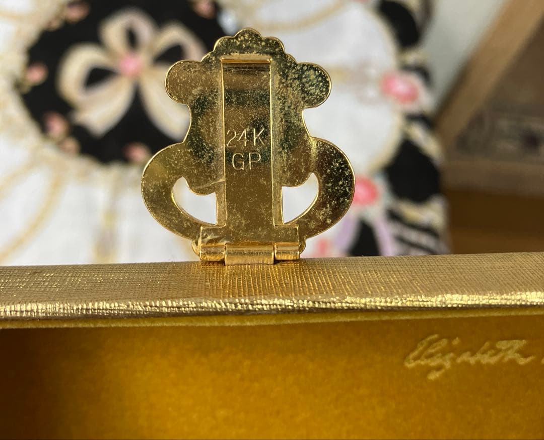 エリザベスアーデンのスクラッチバッグ　ヴィンテージ　眼鏡入れにも最高24k