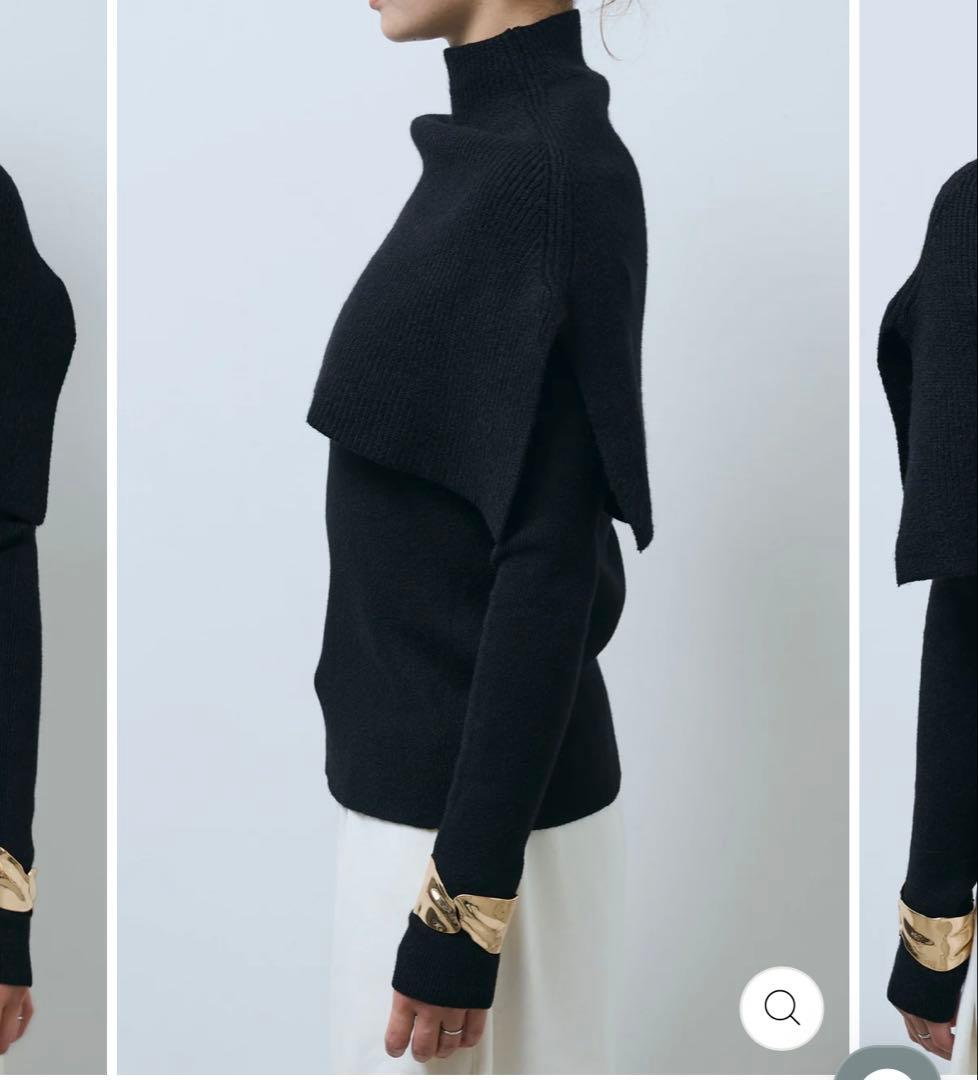 ネコさま専用【タグ付き】IAM ケープニット＋デザインデニムサロペットセット