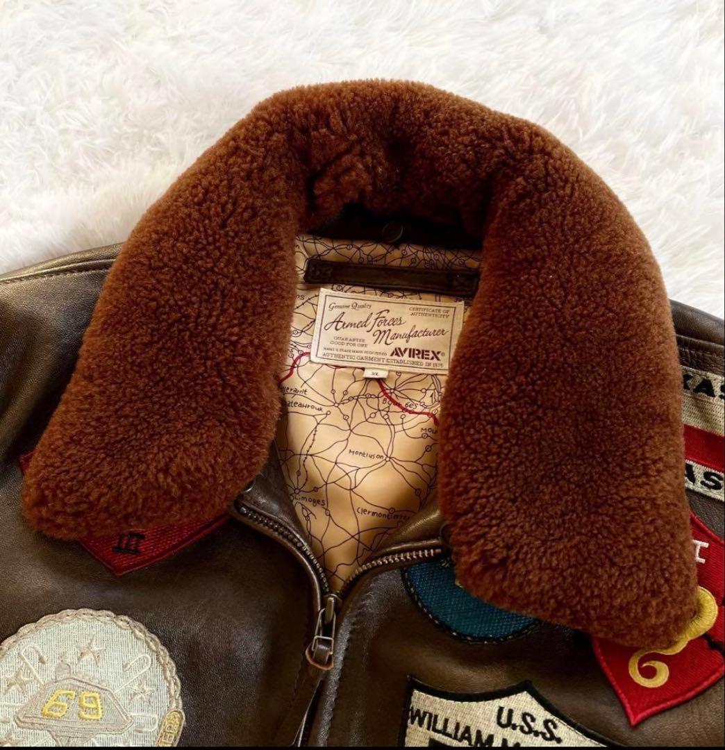 アヴィレックス フライトジャケット G-1 ラムレザー トップガンモデル