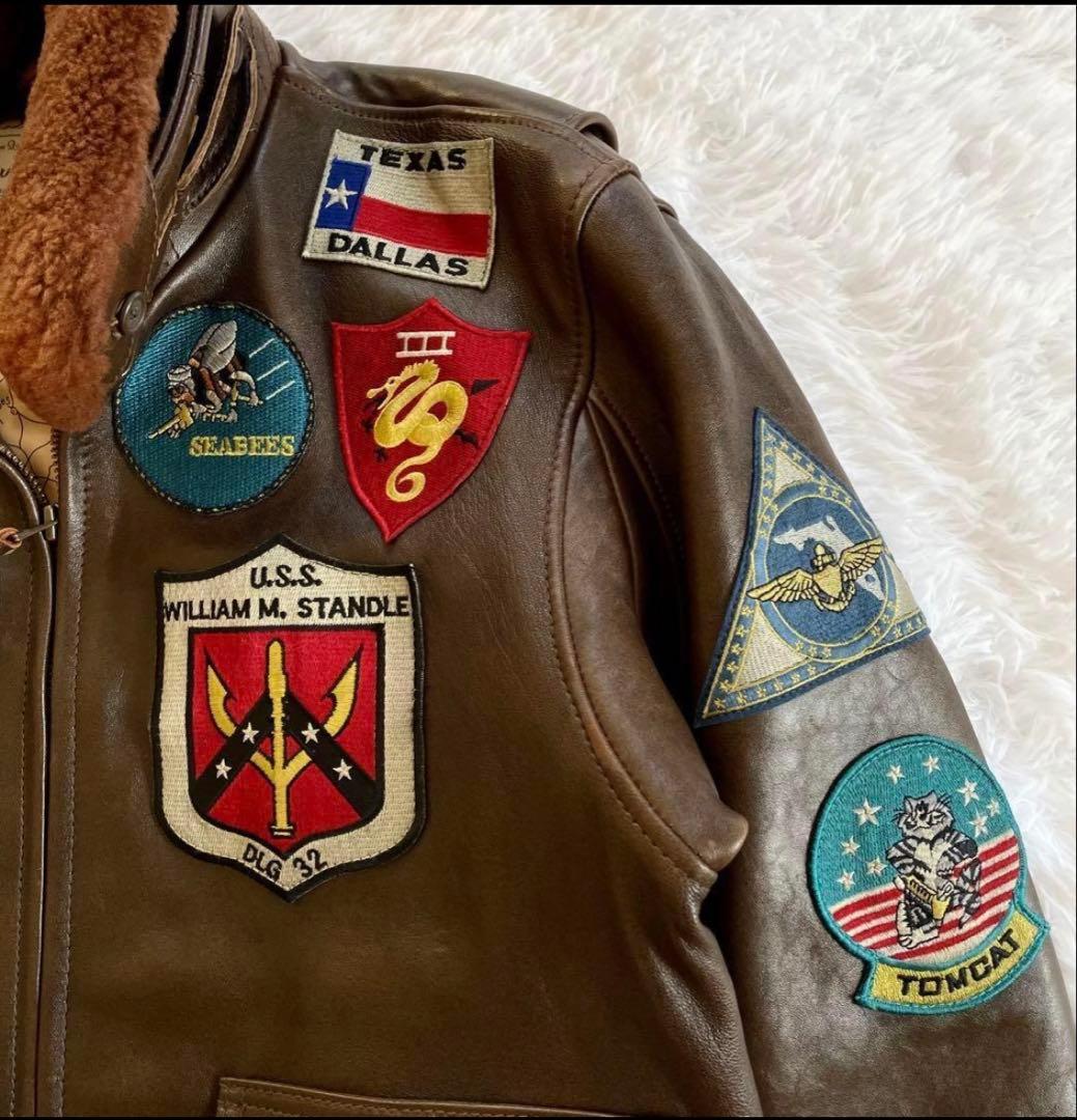 アヴィレックス フライトジャケット G-1 ラムレザー トップガンモデル