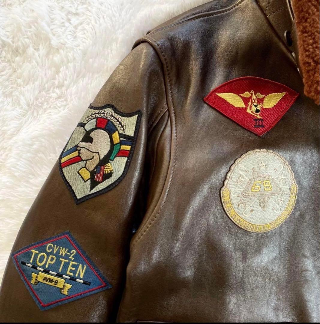 アヴィレックス フライトジャケット G-1 ラムレザー トップガンモデル