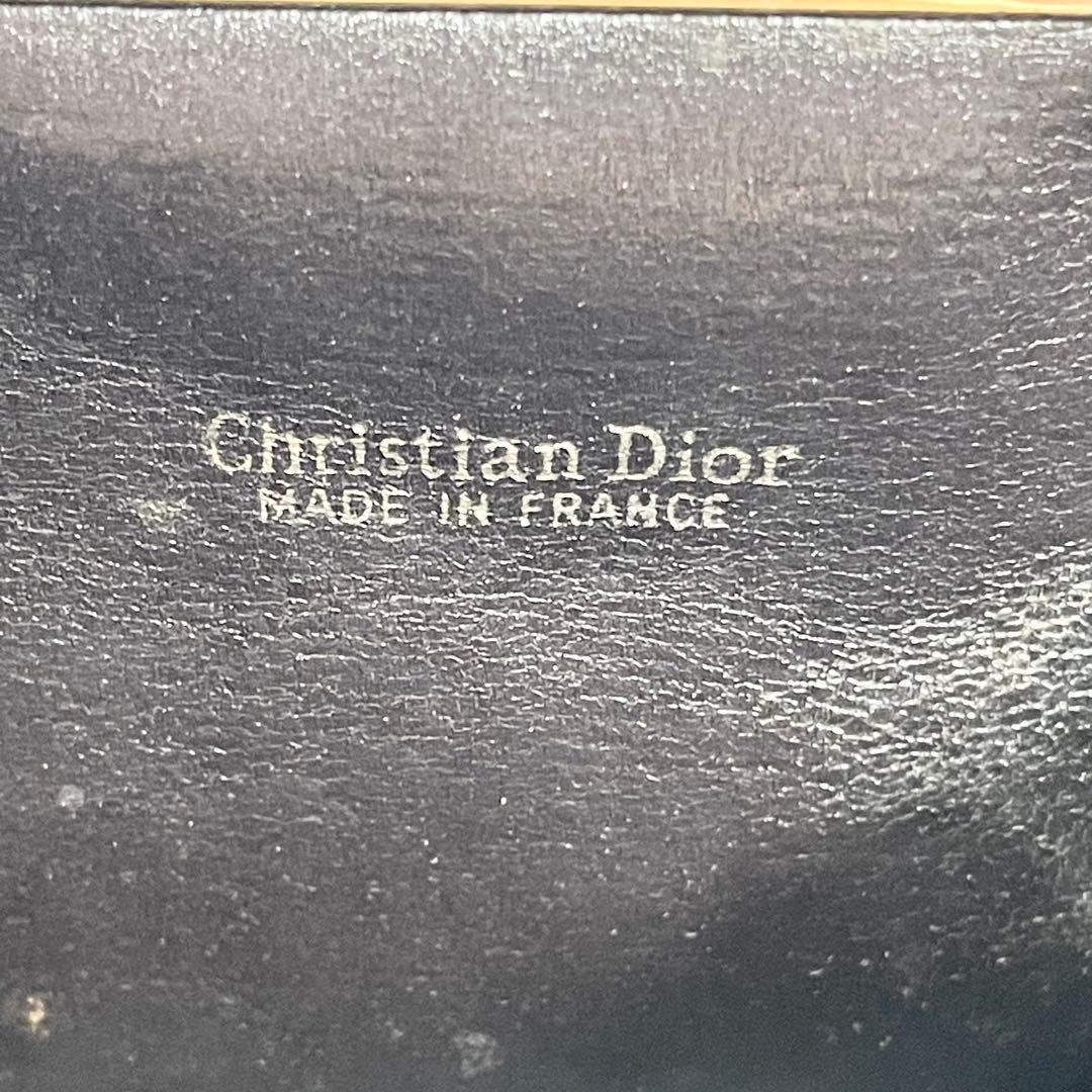 美品 クリスチャンディオール キャンバス トロッター柄 クラッチバッグ がま口