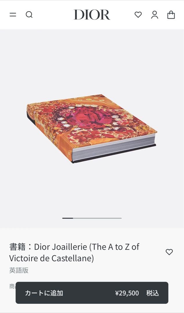 大特価‼️ Dior Joaillerie 書籍　ジュエリー　写真集　本　Book