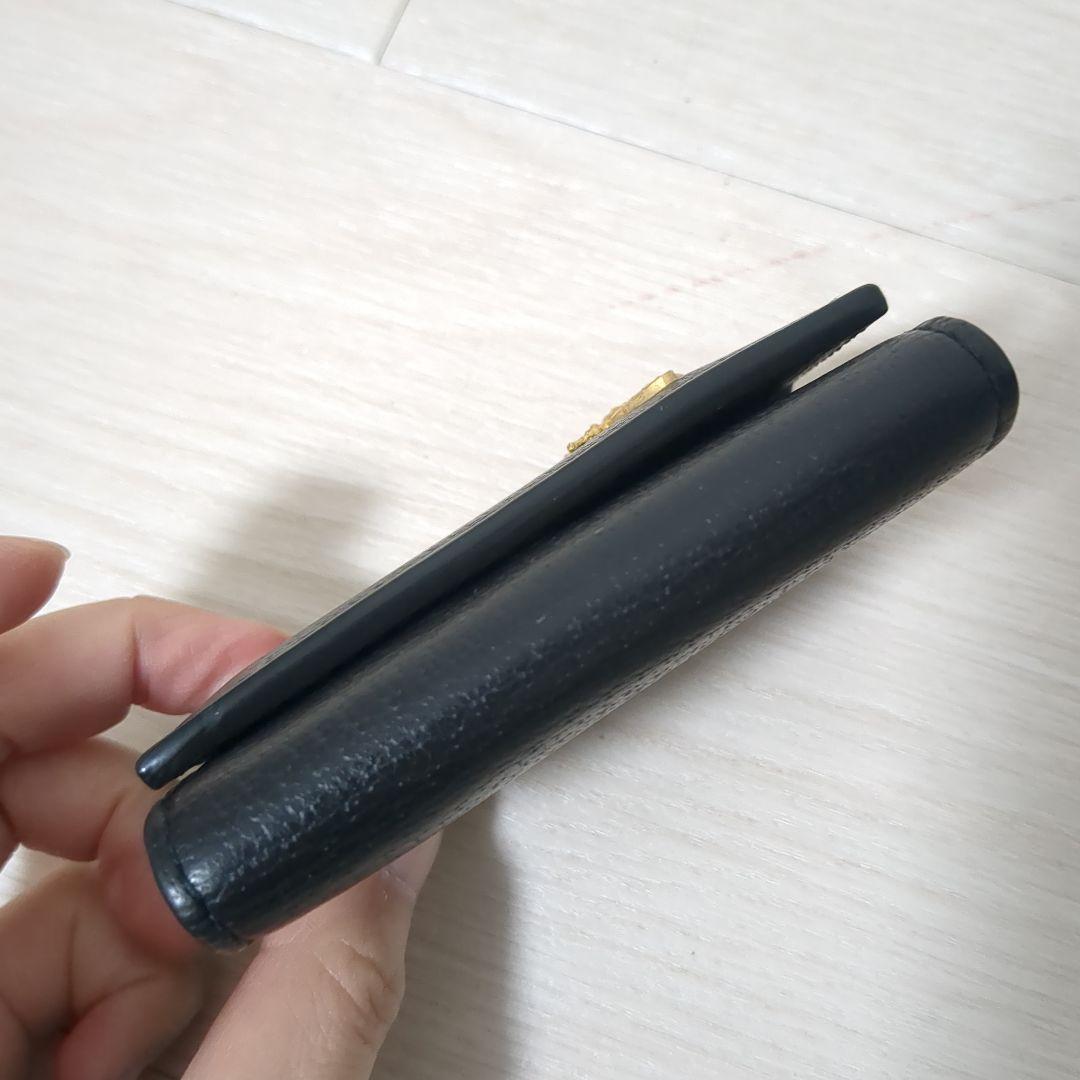 GUCCI　グッチ　蜂モチーフ　6連キーケース　ブラック×ゴールド