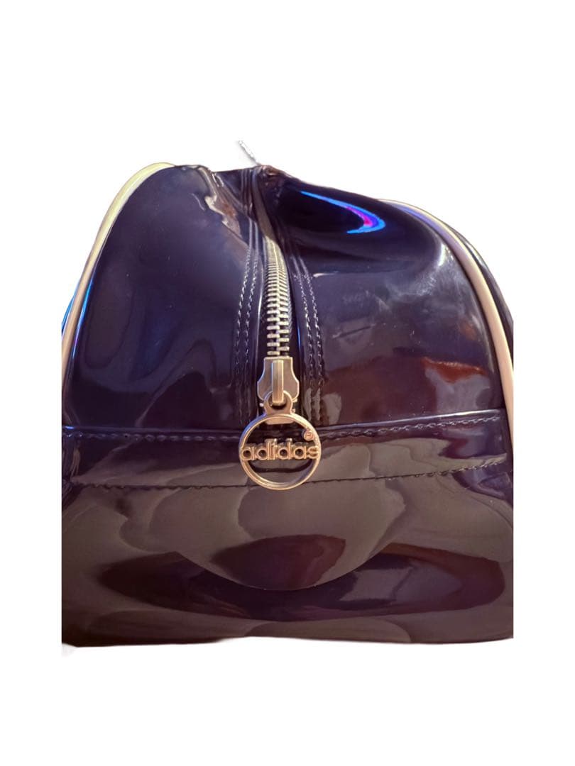 ☆希少☆ ビンテージ　70s/ addidas エナメルバッグ　ネイビー