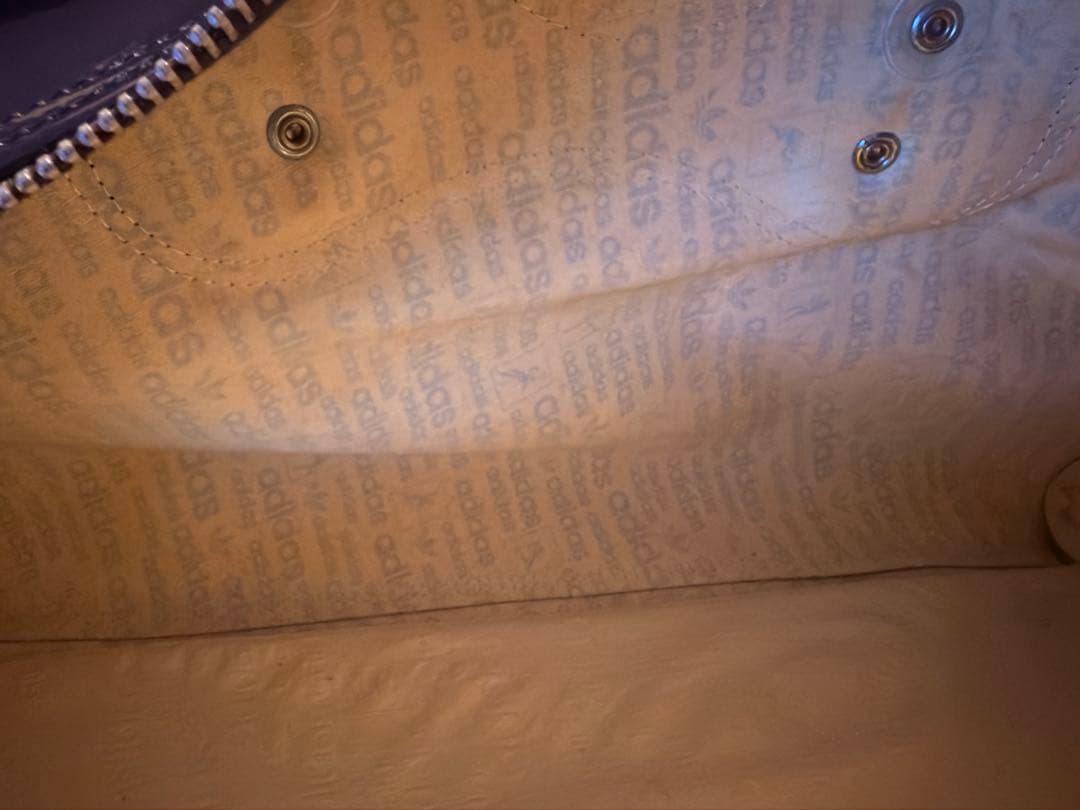 ☆希少☆ ビンテージ　70s/ addidas エナメルバッグ　ネイビー