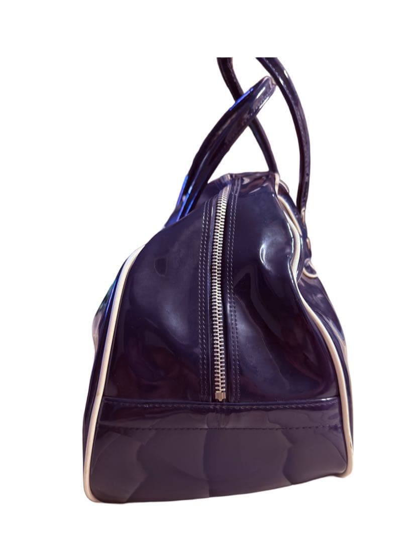 ☆希少☆ ビンテージ　70s/ addidas エナメルバッグ　ネイビー