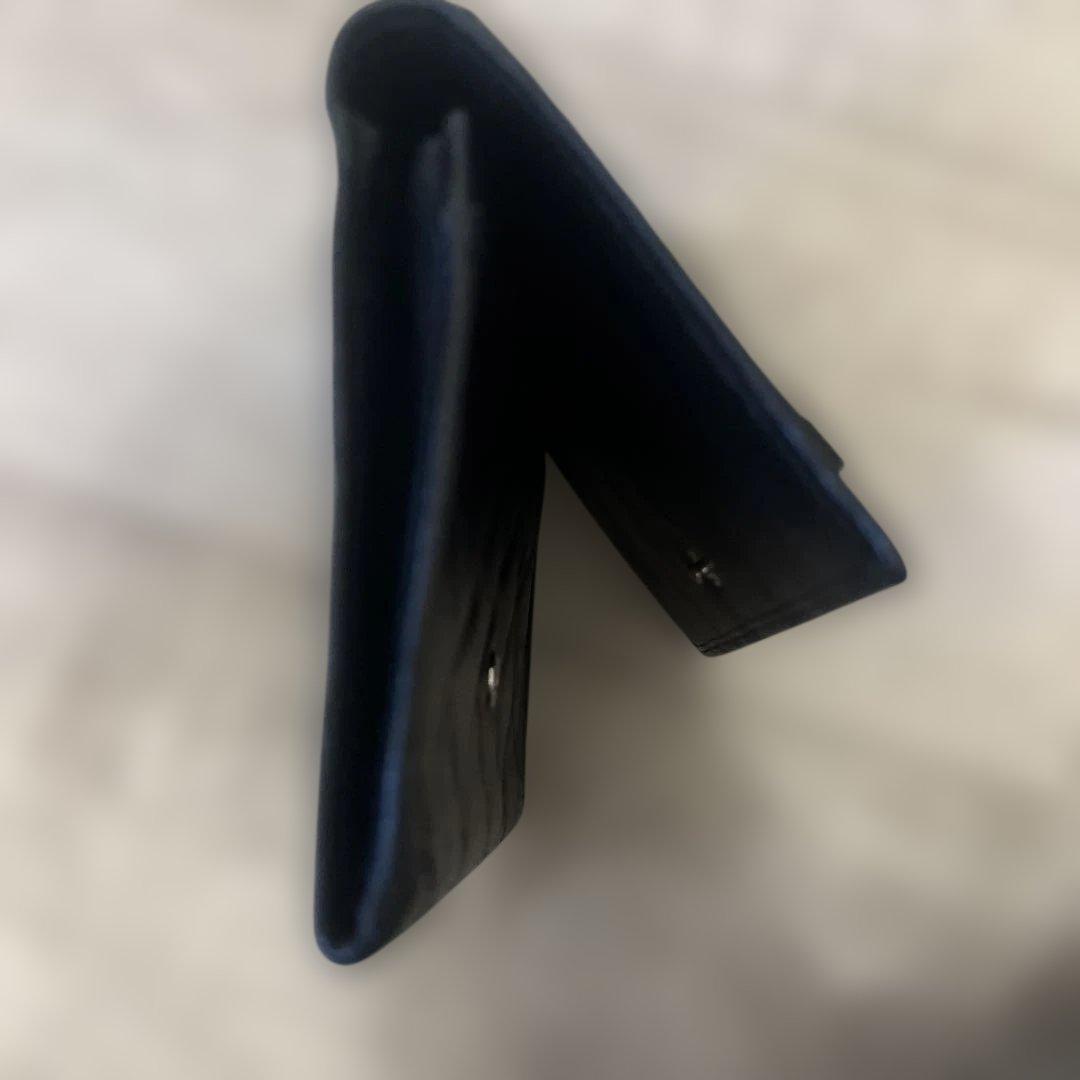 CHANEL シャネル カンボンライン レザー 二つ折り財布 コンパクト財布