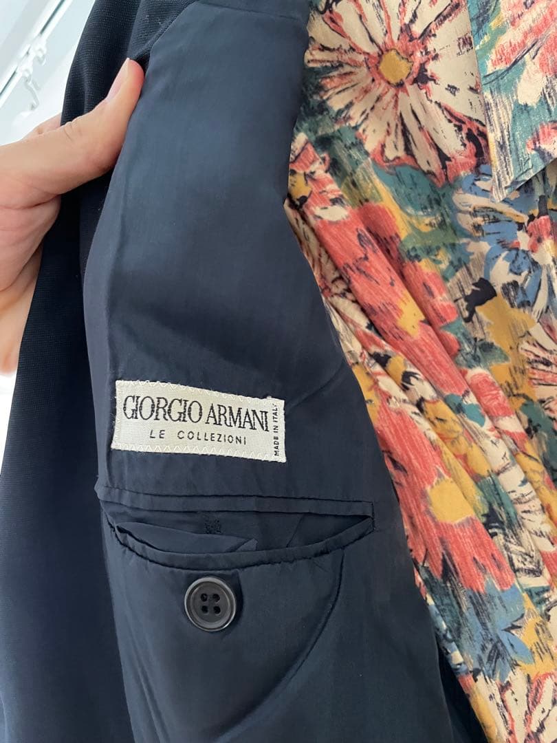 Giorgio Armani ダークネイビー セットアップ 48 L