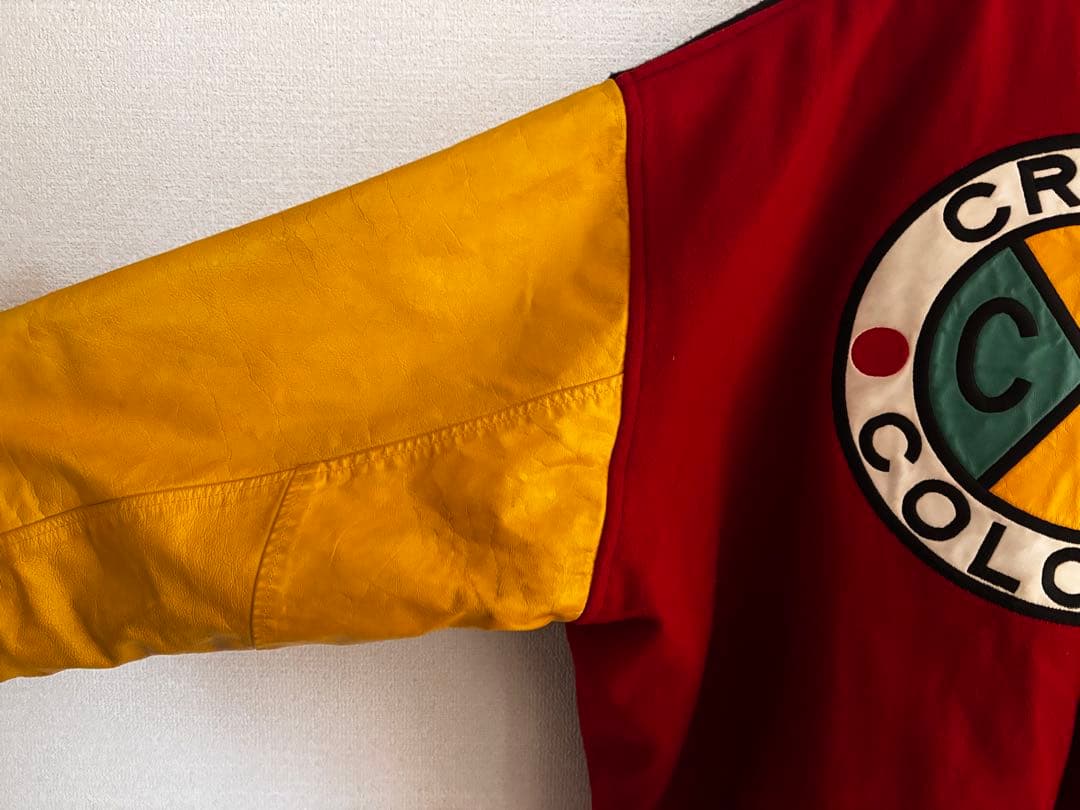 レ*着様 【激レア】CROSS COLOURS 90年代 レザー スタジャン