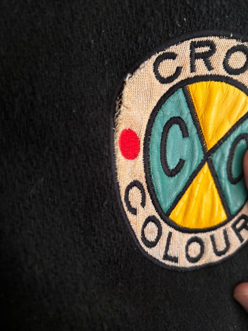 レ*着様 【激レア】CROSS COLOURS 90年代 レザー スタジャン