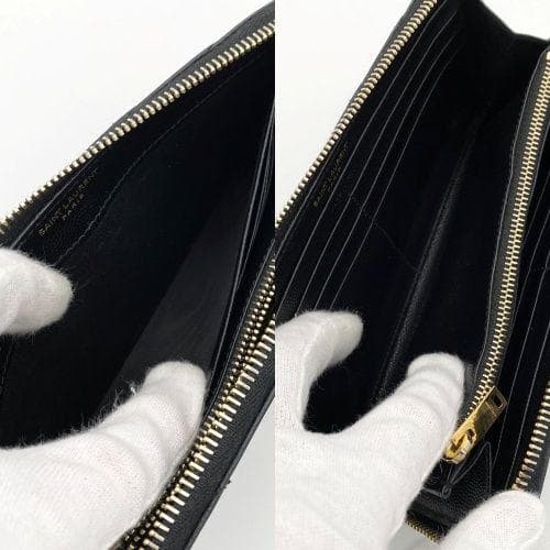 【美品】サンローラン モノグラム フルジップ ウォレット 長財布 Vステッチ