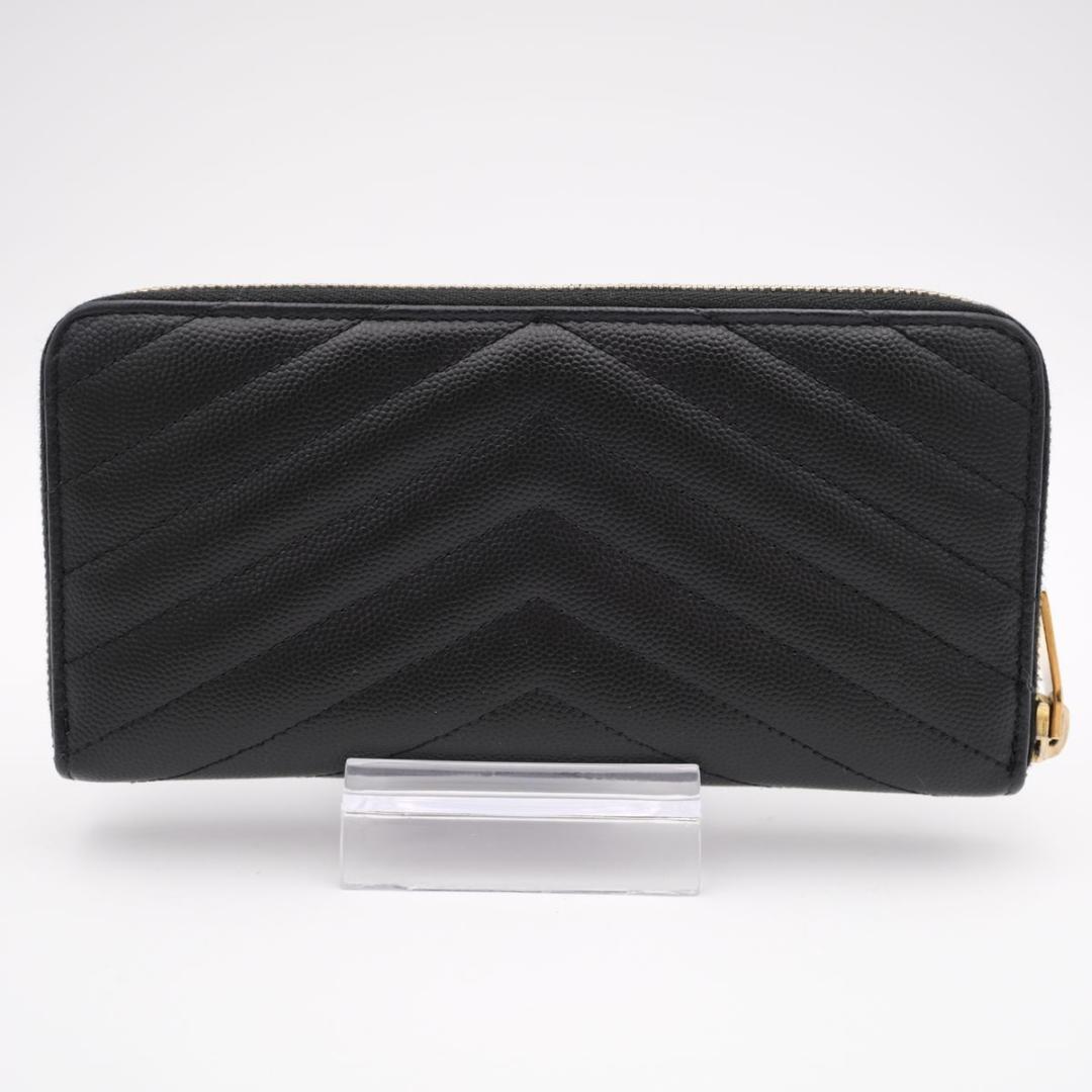 【美品】サンローラン モノグラム フルジップ ウォレット 長財布 Vステッチ