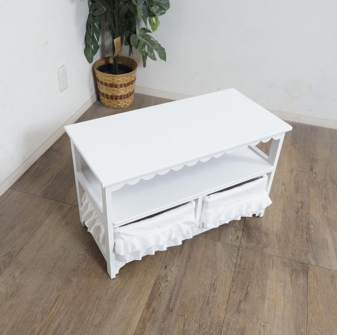 しいな　　テレビボード　テレビ台　幅　70　バスケット２個　完成品