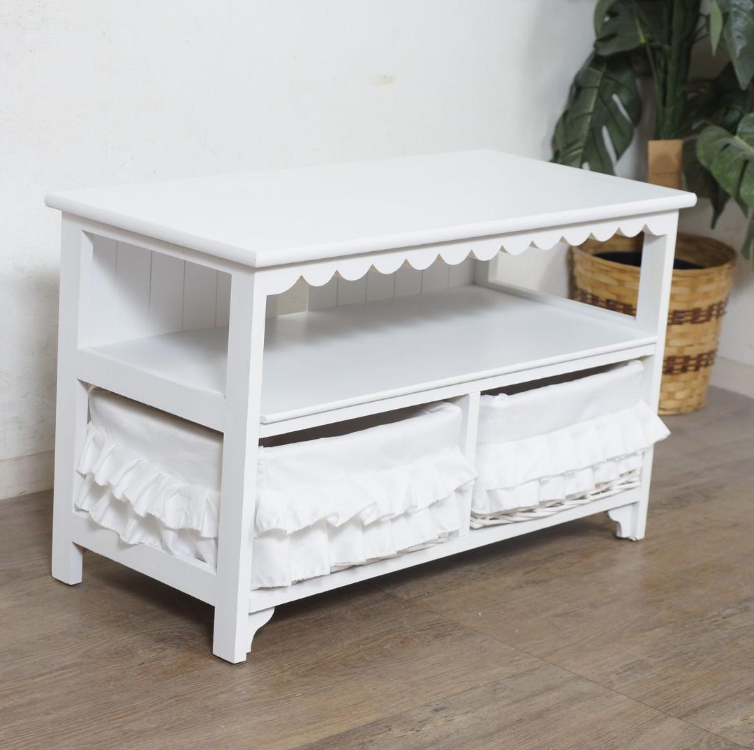 しいな　　テレビボード　テレビ台　幅　70　バスケット２個　完成品