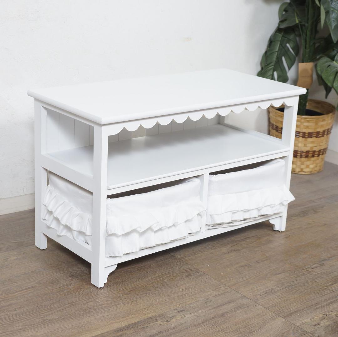 しいな　　テレビボード　テレビ台　幅　70　バスケット２個　完成品