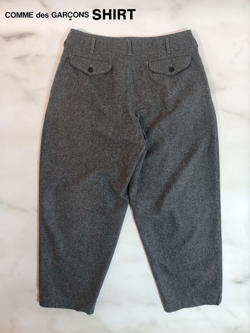 COMME des GARCONS SHIRT / 2タックウールテーパードGY