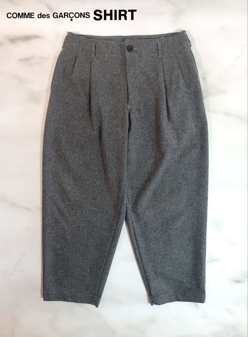 COMME des GARCONS SHIRT / 2タックウールテーパードGY