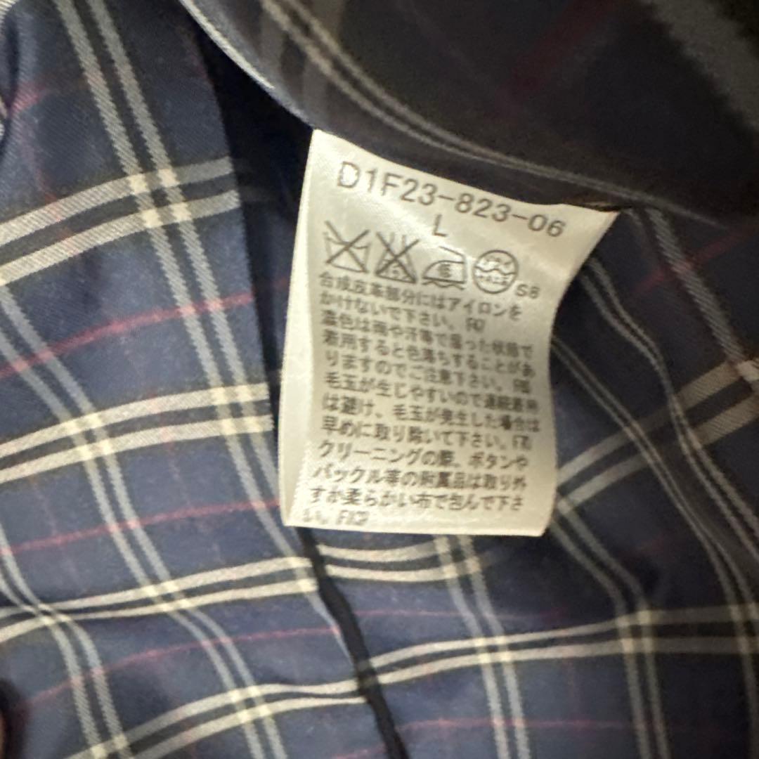 美品　バーバリーブラックレーベル グレー ウール ピーコート