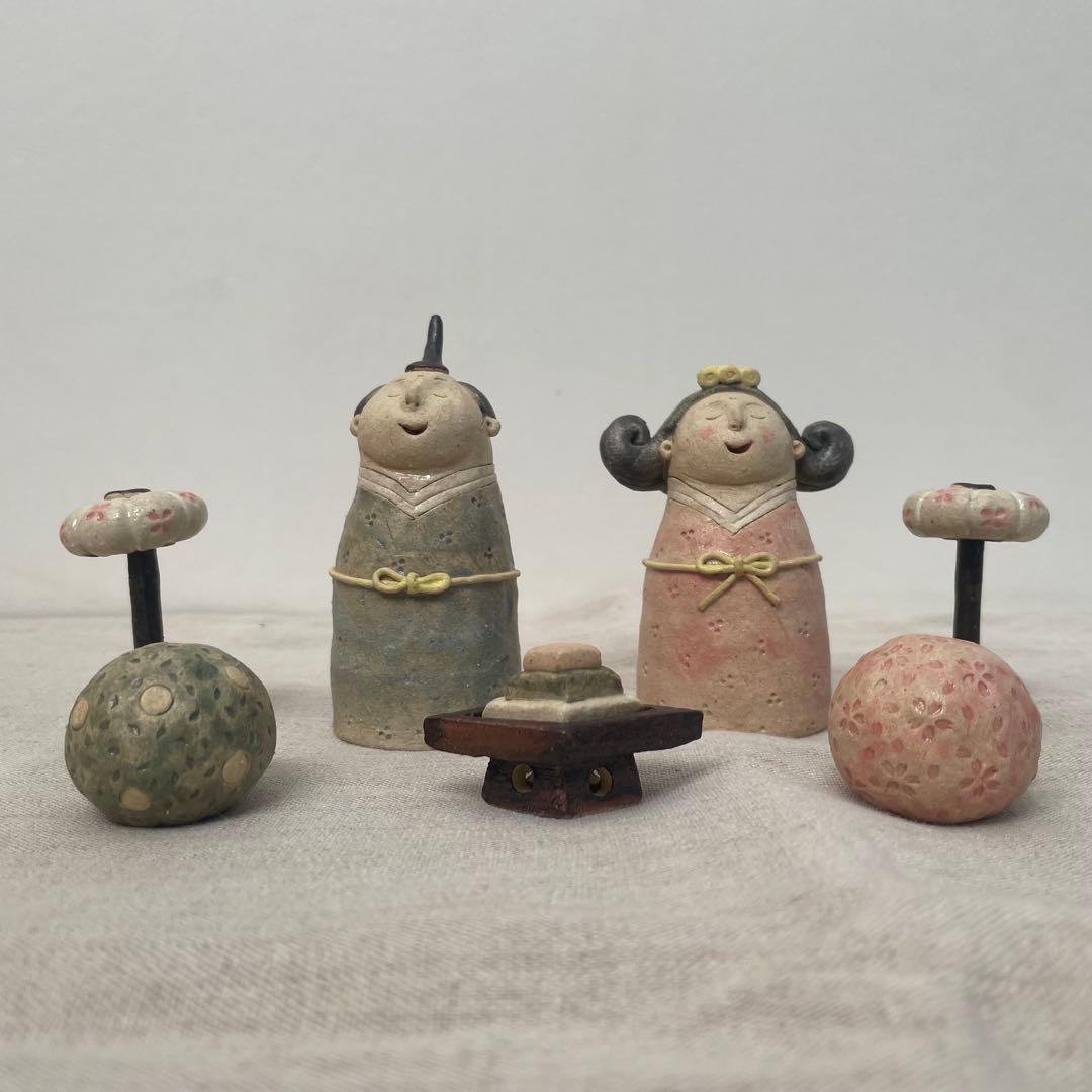 大野素子　おひなさま　飾りセット