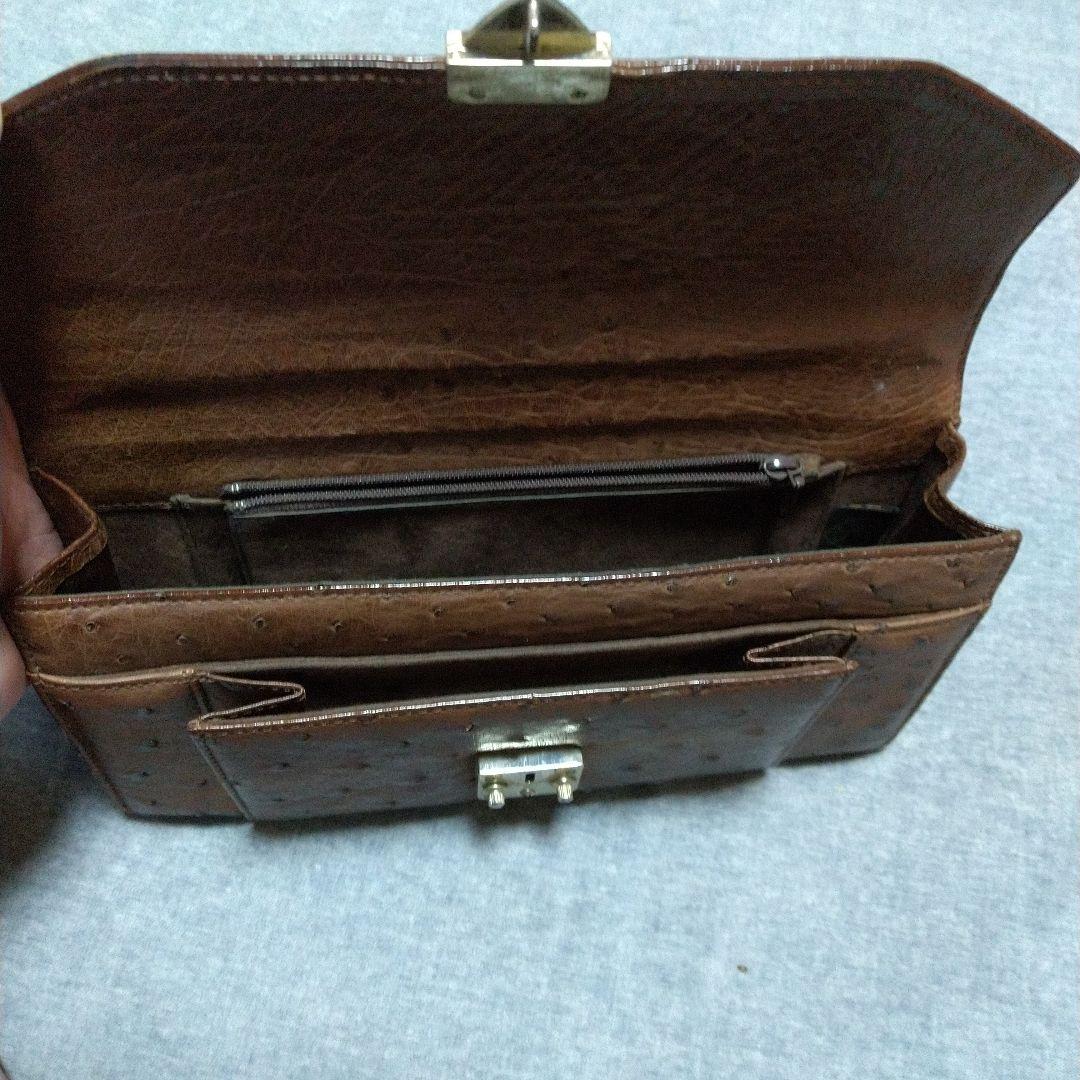 【断捨離セール】アンティーク　オーストリッチセカンドバック